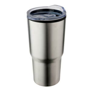 590ml Stainless Steel Mug With Clear Lid