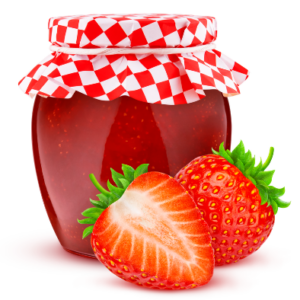 Strawberry Kisses Favour Jar